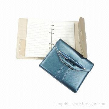 2014 new stylish hot sale new design school/office PU leather cover notebook